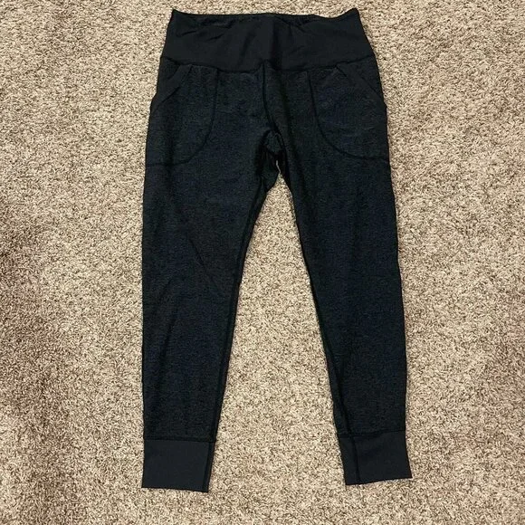 Zella Women's Stretchy Knit Jogger Pant, Heather Black/Gray, Size XL - Picture 1 of 6